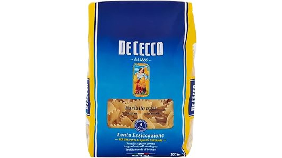 De Cecco - Farfalle, Pasta di Semola di Grano Duro