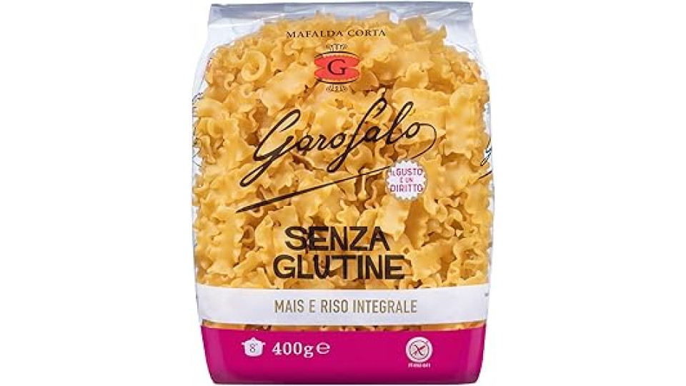 Garofalo, mafalda corta pasta di mais riso quinoa senza glutine