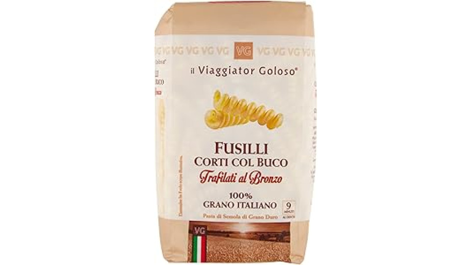 Il Viaggiator Goloso, Pasta di Semola Fusilli C/Buco