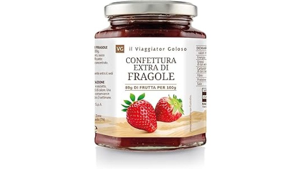 Confettura Extra 70% Fragole il Viaggiator Goloso