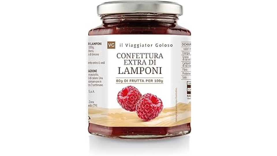 Confettura Extra 70% Lamponi il Viaggiator Goloso