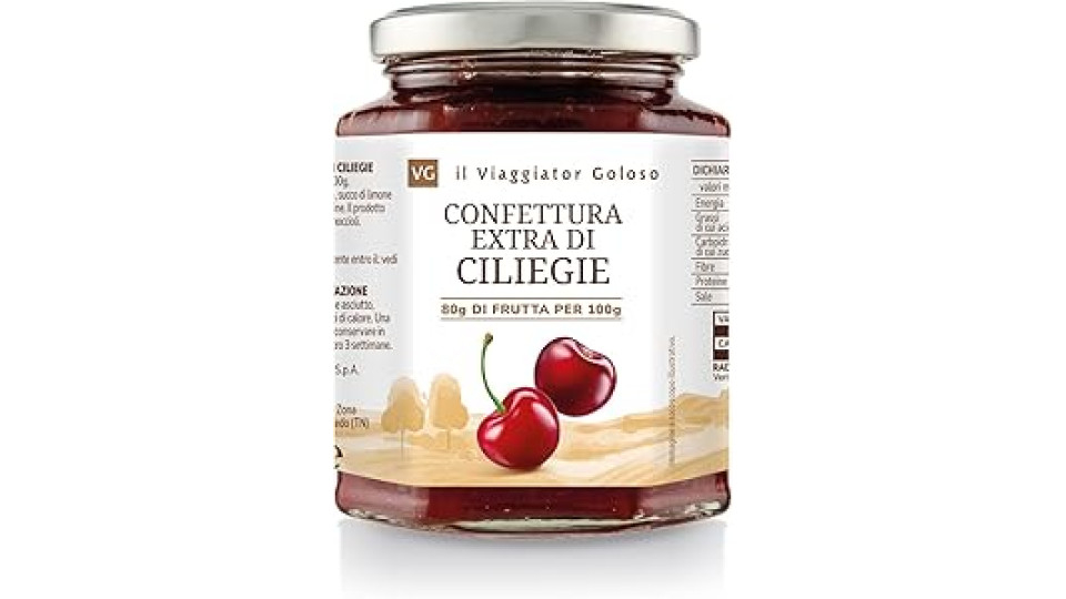 Confettura Extra 70% Ciliegie il Viaggiator Goloso