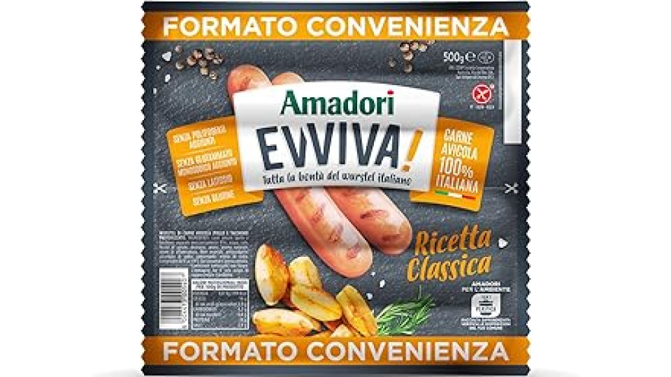 Amadori Wurstel 100% Pollo e Tacchino