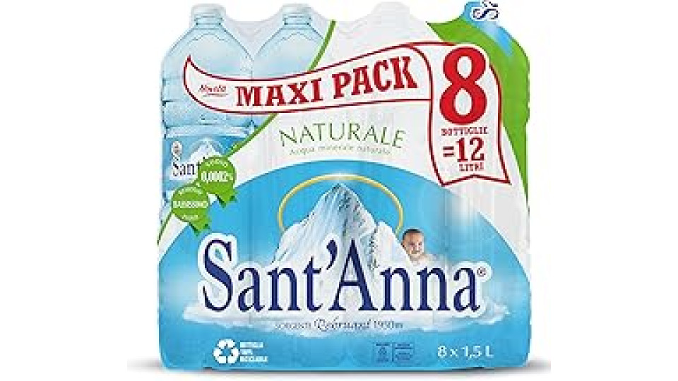 Acqua Sant’Anna naturale 1,5 lt x