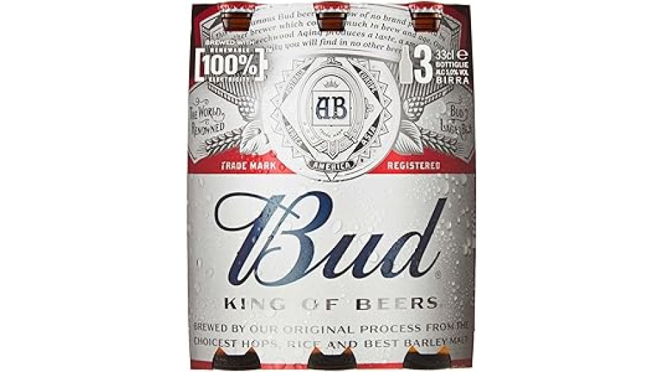 Budweiser Birra Bottiglia