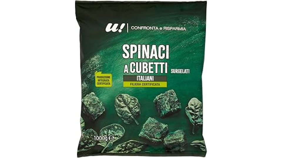 Spinaci a cubetto surgelati U! Confronta & Risparmia