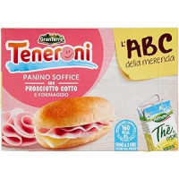 Casa Modena, Teneroni la Merenda focaccina artigianale con cubetti di prosciutto cotto + frullato