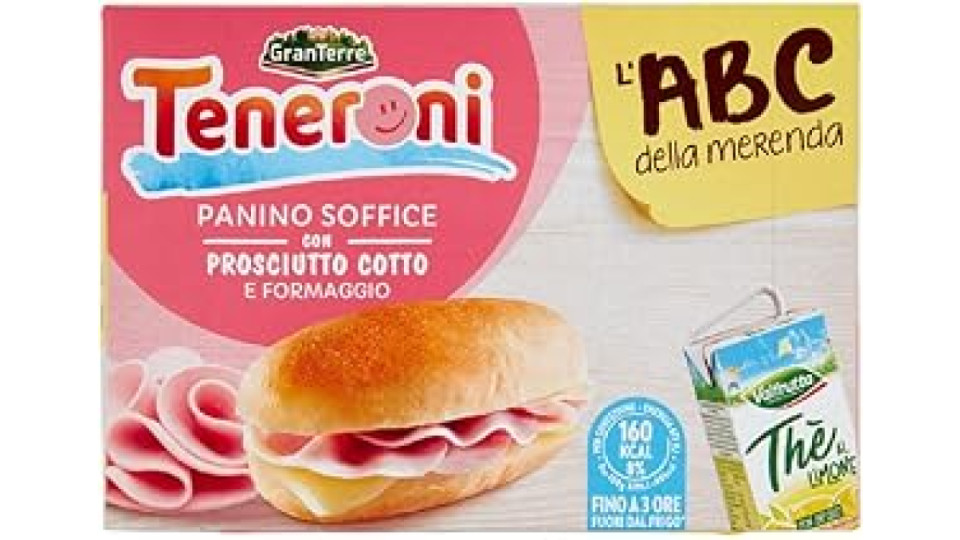 Casa Modena, Teneroni la Merenda focaccina artigianale con cubetti di prosciutto cotto + frullato