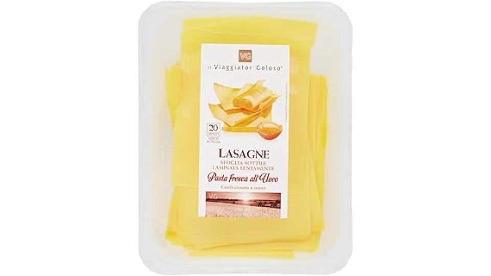 Fogli di lasagne fresche il Viaggiator Goloso