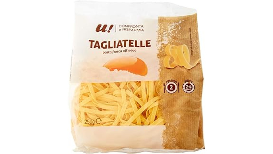 Tagliatelle di pasta fresca all'uovo U! Confronta & Risparmia