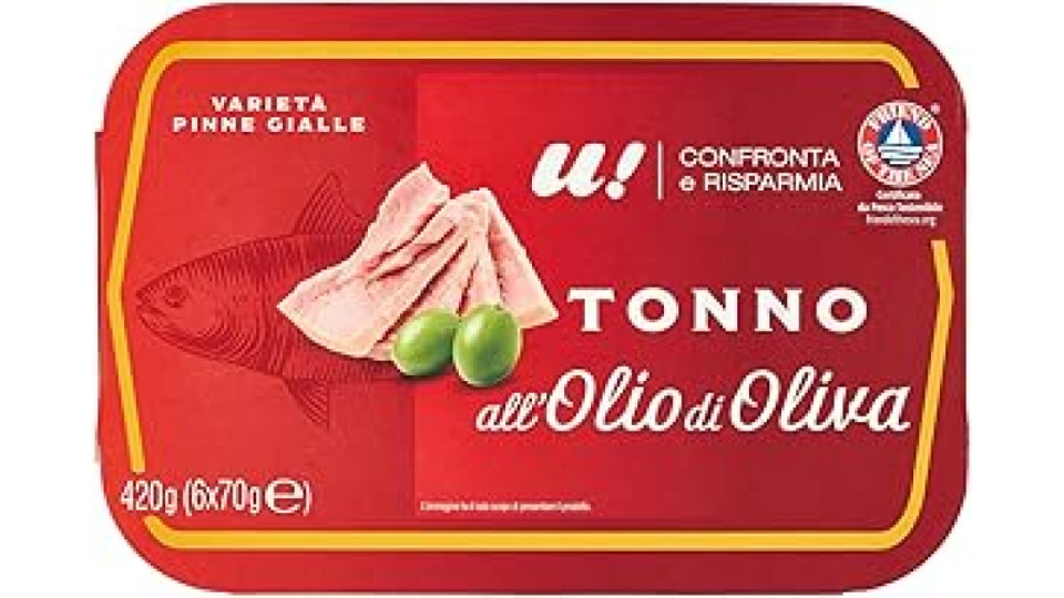 Tonno all'olio di Oliva U! Confronta & Risparmia