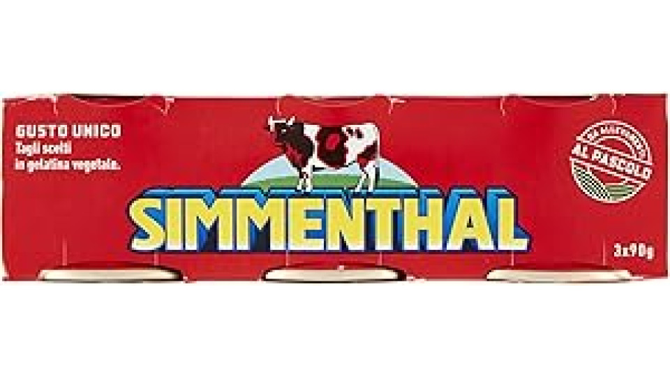 Simmenthal, carne bovina lessata in gelatina vegetale