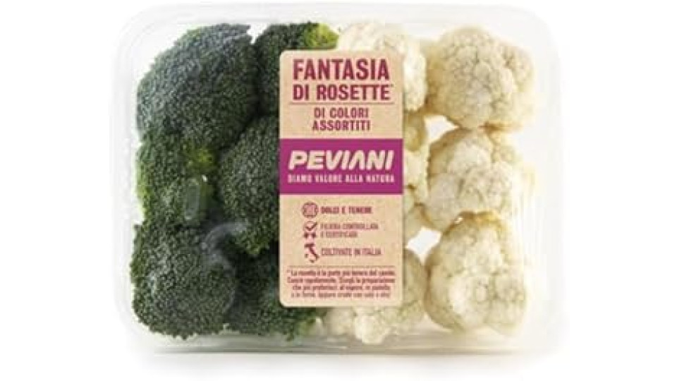 Rosette di Cavolfiore e Broccolo 400 Gr