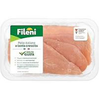 Fileni - Petto di Pollo a Fette - 250 g - Pollo 100% Italiano - Allevato Senza Uso di Antibiotici - Vassoio composto al 50% da Plastica Riciclata