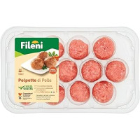 Fileni - Polpette di Pollo 240 g - Pollo 100% Italiano Allevato Senza Uso di Antibiotici - Senza Glutine - Da Gustare come...