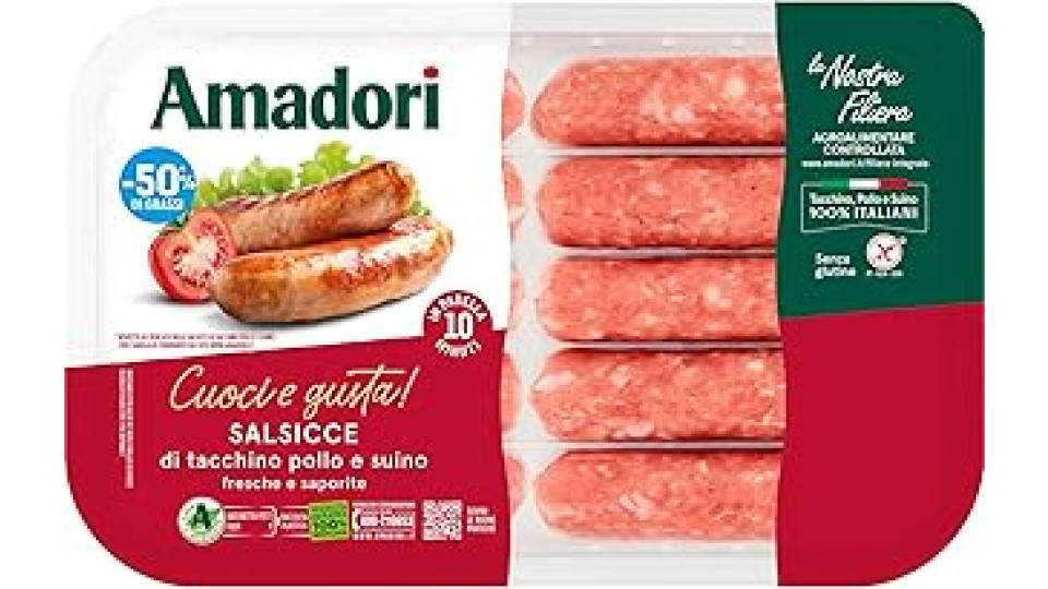 Amadori Salsicce di tacchino 400 g