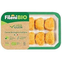 Fileni - Bocconcini Petto Pollo Bio 220 g - Pollo Biologico 100% Italiano - Vassoio in cartoncino Riciclabile