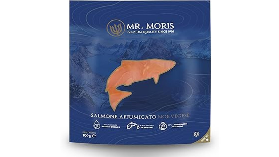 Salmone Norvegese Affumicato Mr. Moris® Kosher 100g