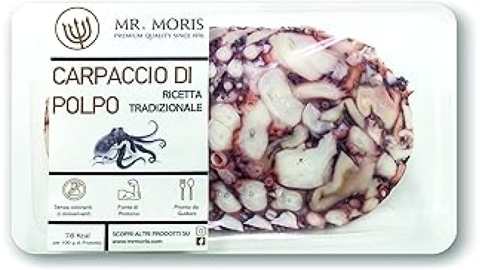 Carpaccio di Polpo Premium Mr. Moris® | Ricetta Tradizionale | Vaschetta ATM 80g