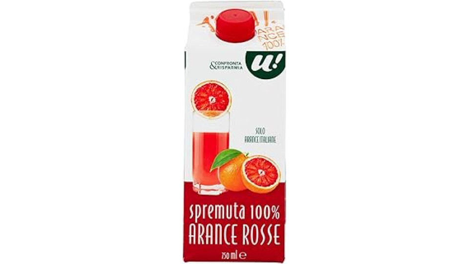 U! Confronta & Risparmia Spremuta di Arance Rosse 750ml