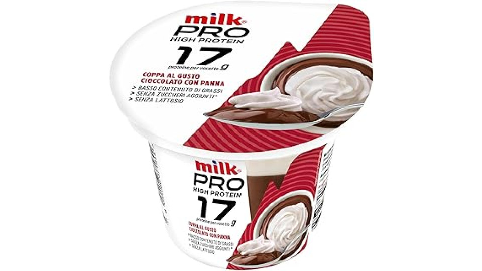 Milk Dessert Coppa al Gusto Cioccolato con Panna Milk PRO