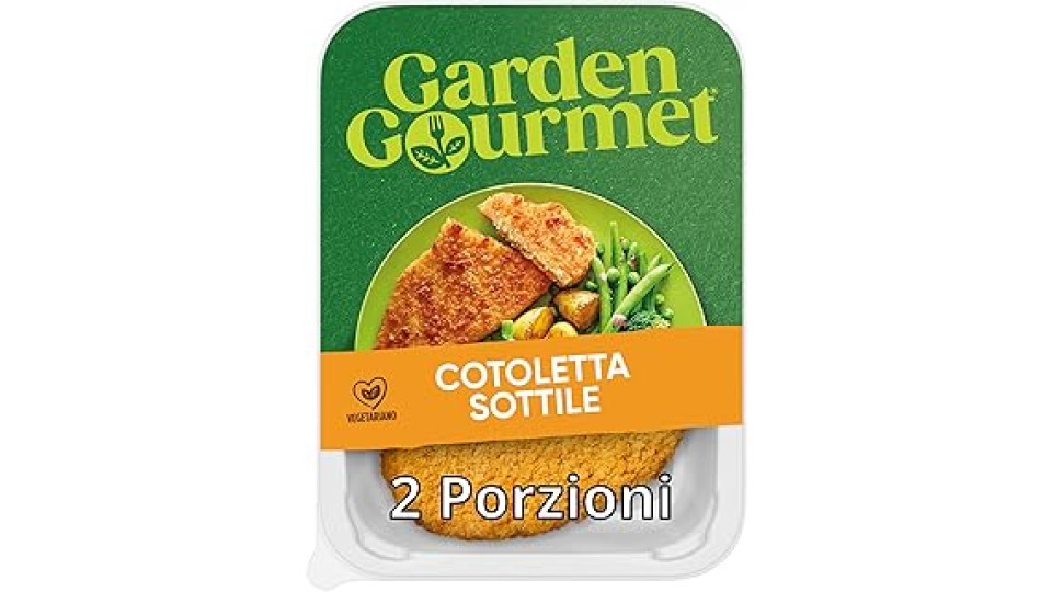GARDEN GOURMET Cotoletta Sottile Vegetariana di Soia e Frumento 180g