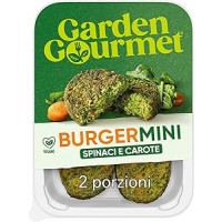 GARDEN GOURMET Burger MINI Burger Vegano di Spinaci e Carote 160g
