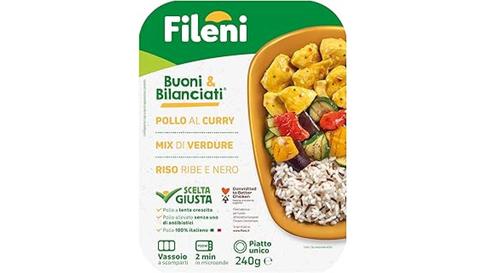 Fileni - Pollo al Curry con Mix Verdure 240 g