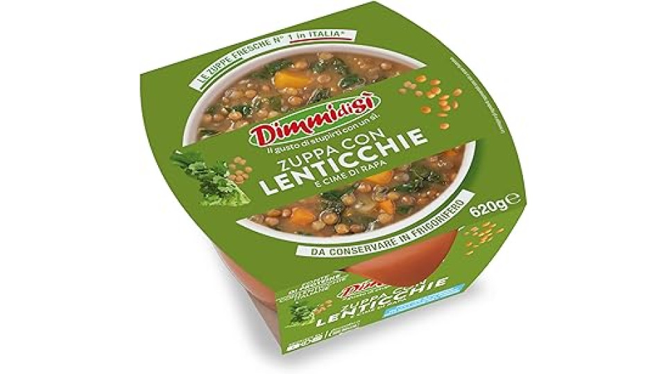 DimmidiSì Zuppa Lenticchie e Cime di Rapa 620g