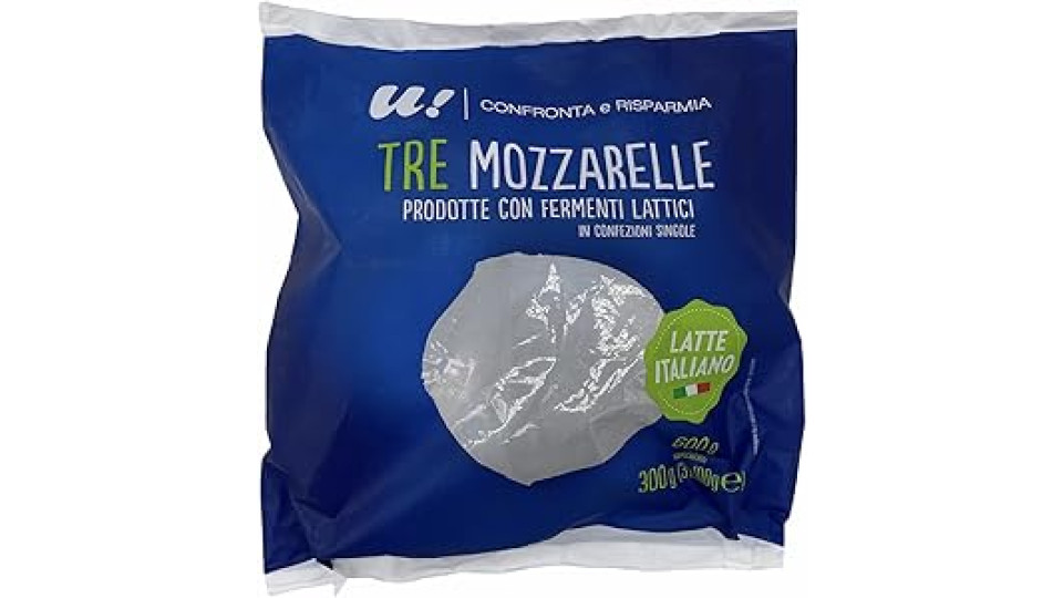 U! Confronta e Risparmia Tre Mozzarelle 300g