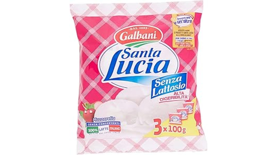 Galbani Santa Lucia Mozzarella Senza Lattosio 100 g