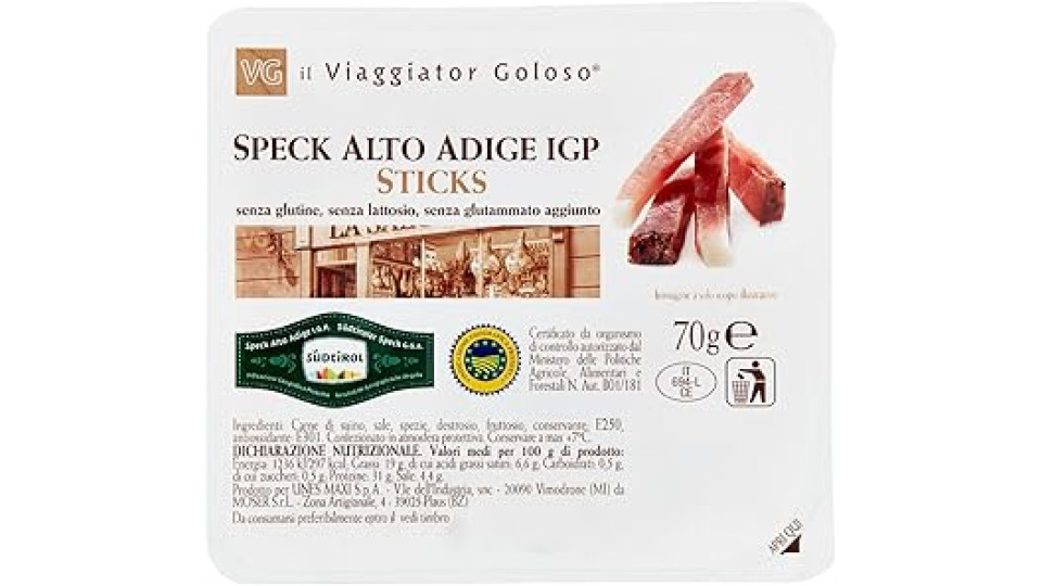 il Viaggiator Goloso Speck Sticks Igp 70g