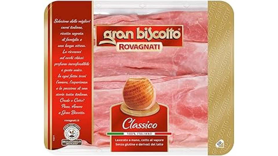 Rovagnati Gran Biscotto Classico Prosciutto Cotto Affettato 100g