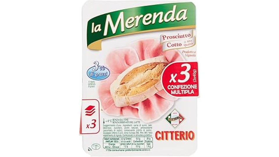 Citterio Merenda Prosciutto Cotto 120g