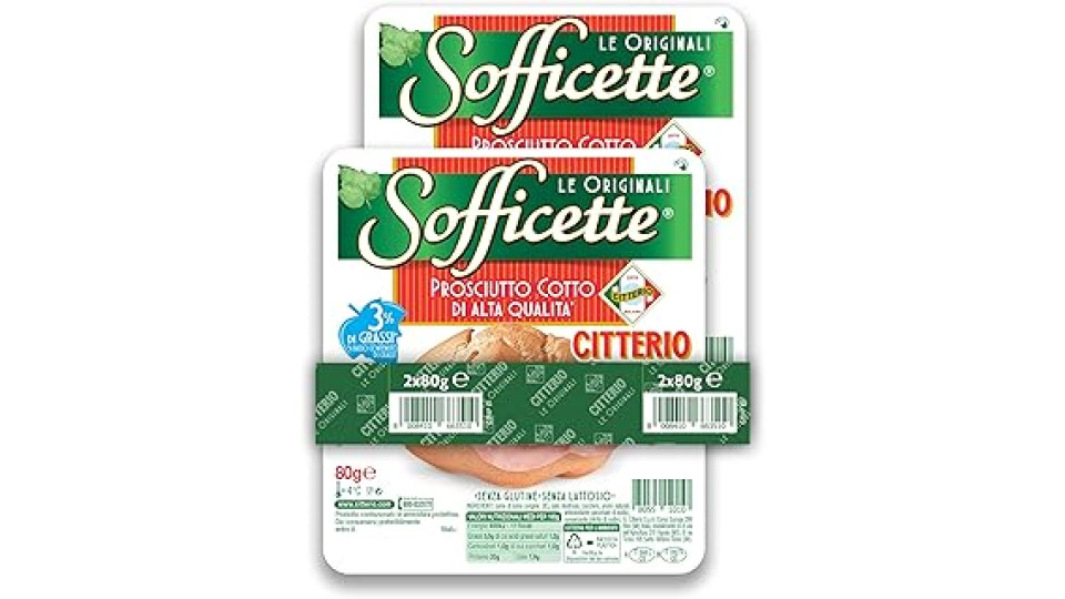 Citterio Sofficette Prosciutto Cotto Bi-Pack 2x 160g