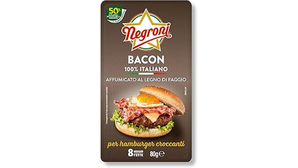 Bacon a fette Negroni 80g