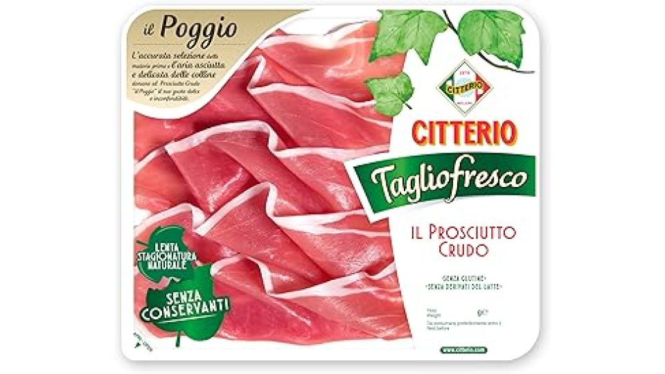 Citterio Tagliofresco Prosciutto Crudo del Poggio 120g