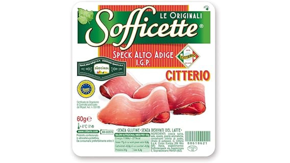 Citterio Sofficette Speck Alto Adige IGP 60g