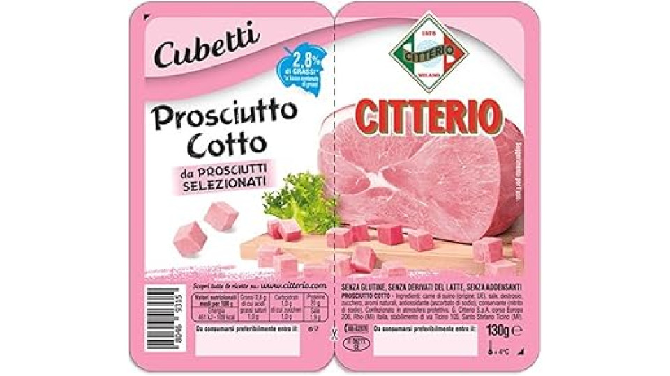 Citterio Cubetti Di Prosciutto Cotto 130g