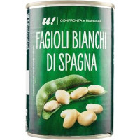 U! Confronta & Risparmia Fagioli Bianchi di Spagna, 400g