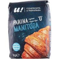 U! Confronta & Risparmia Farina '0' di Grano Tenero Manitoba, 1kg
