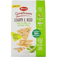 Doria - Semplicissimi Legumi e Riso - Snack Ceci, Lenticchie e Piselli - Confezione da 60 gr