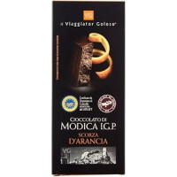il Viaggiator Goloso Cioccolato di Modica Scorza D'Arancia, 100g