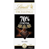 Lindt Excellence Tavoletta di Cioccolato Fondente 70% Cacao, 100g