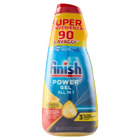 Finish Power Gel Lemon 3 X 30 Lavaggi Liquido Lavastoviglie 3 X 600 Ml