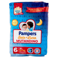 Pampers Sole e Luna Mutandino 6 XL 15 kg. 13 pz