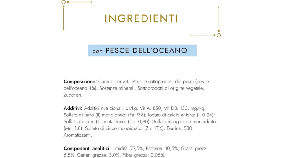 Gourmet Gold, Cibo per Gatti, Mousse con Pesce