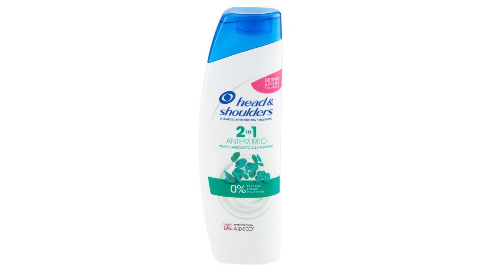 Head & Shoulders Shampoo Antiforfora Antiprurito 2 in 1 Eucalipto