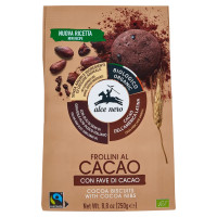 alce nero Frollini al Cacao con Fave di Cacao 250 g