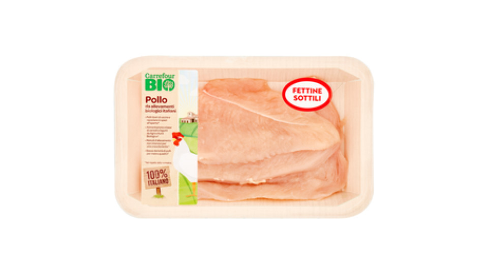Fettine Sottili Di Petto Di Pollo Biologico 250 G Ca